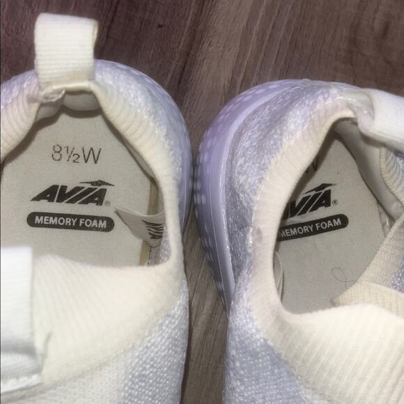 AVIA Women's Memory Foam Off White Beige Slip-On Sneakers Sz 8.5 - Picture 8 of 8
